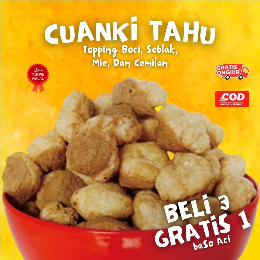 

Cuanki Tahu Toping Baso Aci Seblak Boci Tahu Kering Cuanki Lidah Bandung