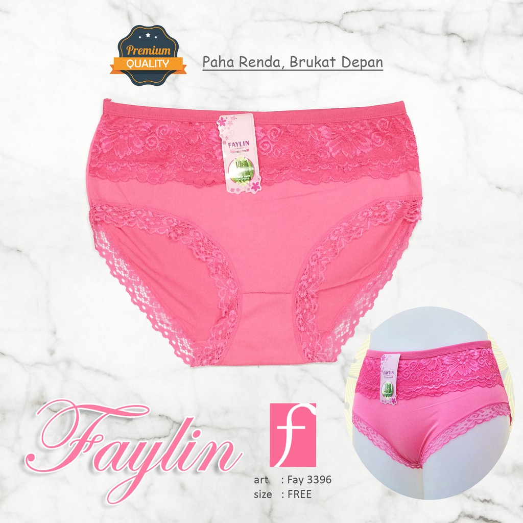 FAYLIN | Celana Dalam Renda Brukat Depan / CD Sexy / art FAY 3396