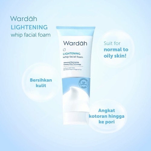 Wardah Lightening Whip Facial Foam 50 ml / Wardah Lightening Series