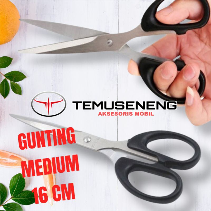 

Gunting 16 Cm Stainless Tanggung Sedang 6Inch