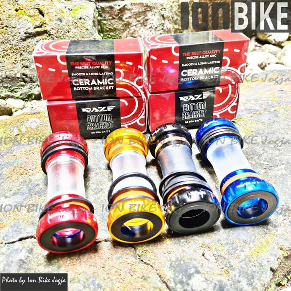bb ceramic RAZE ht2 ORIGINAL SUPER NGACIR - bottom bracket Raze hollowtech 2 bearing sepeda mtb