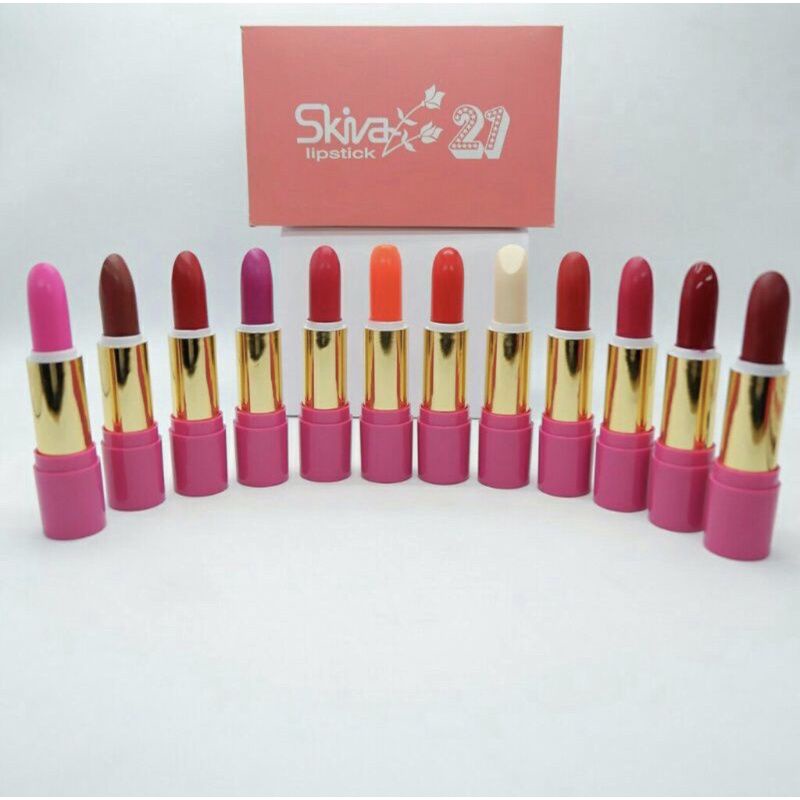 Lipstik Skiva mix dan 500 harga perlusin 12 pcs