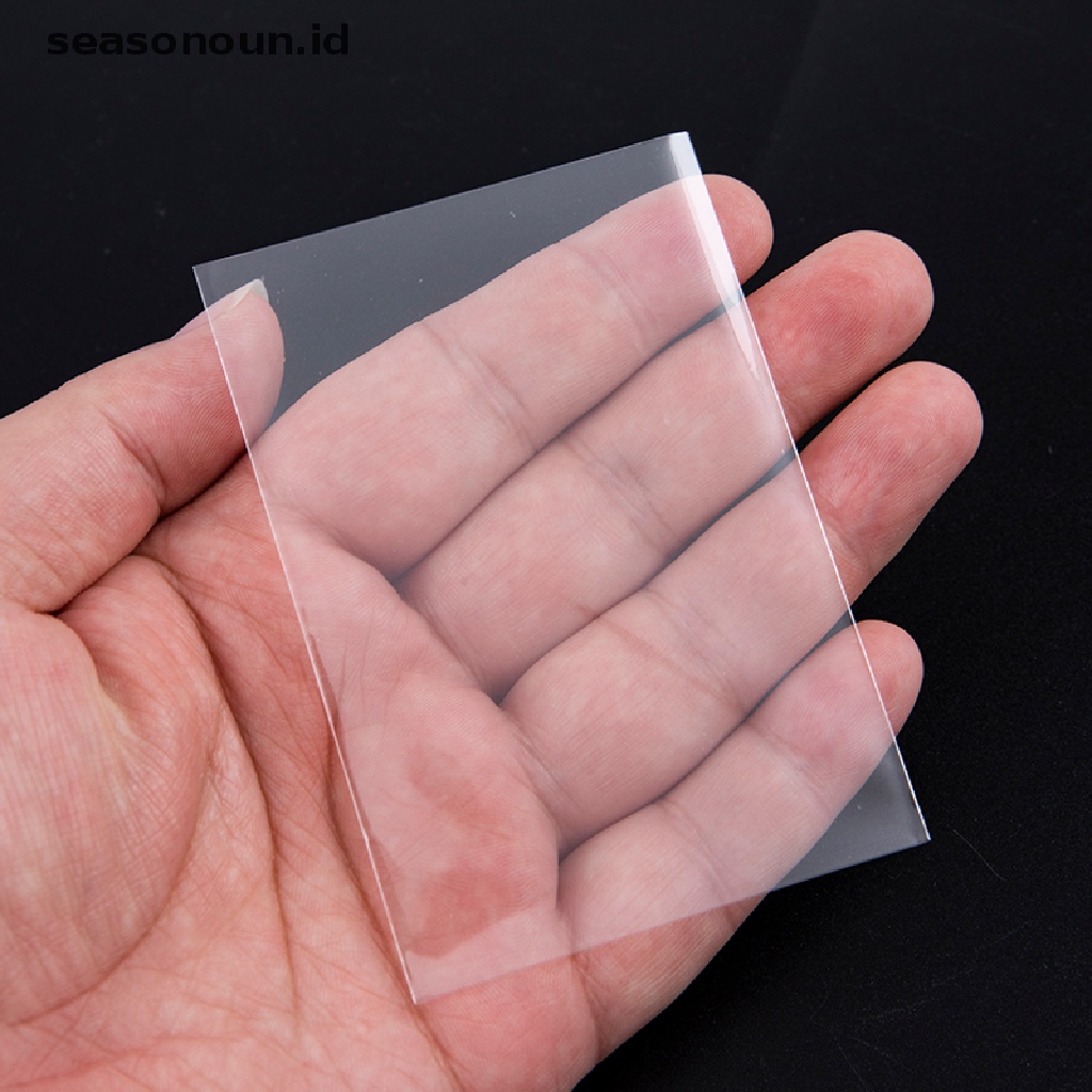 【seasonoun】 100Pcs 61x88 Transparent Collection Card Film Card Game Protector Kill Sleeves ID