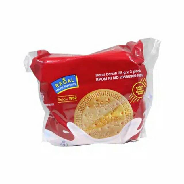 

Regal Marie Biscuit 25gx3/ 2 bks