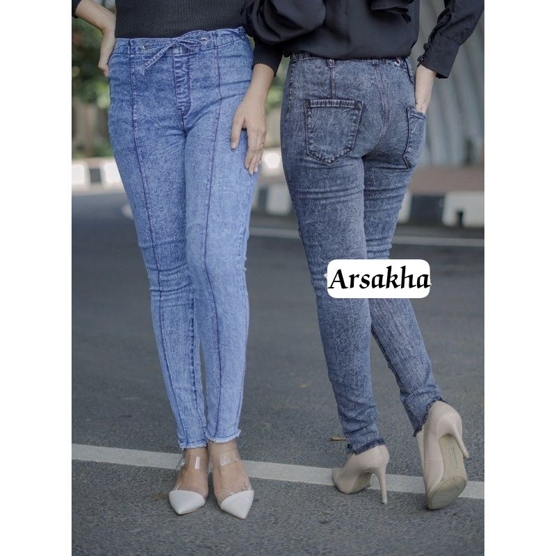 highwaist jeans wanita celana jins cewek kekinian celana wanita murah