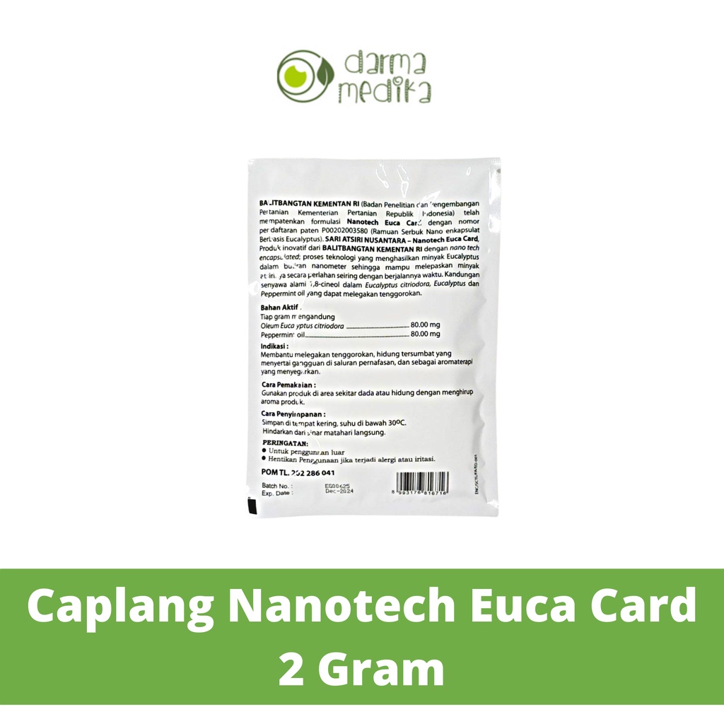 Cap Lang Nanotech Euca Card 2gr 2 gr