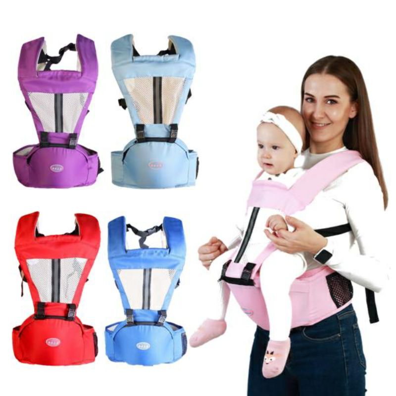 Baby Carrier 3in1 Gendongan Bayi Depan Belakang Hipseat