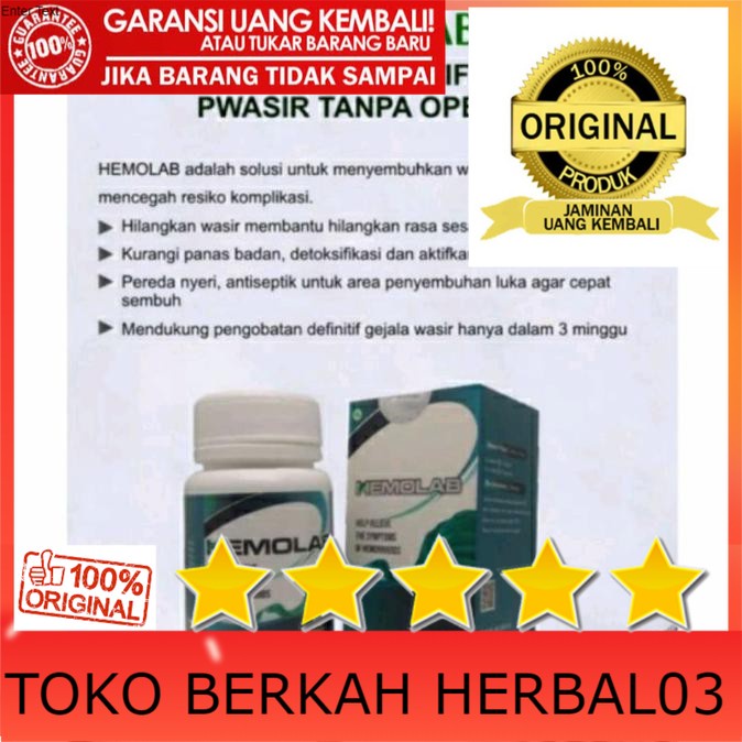 100% ASLI HEMOLAB ASLI 100% ORIGINAL OBAT PROSTAT SUSAH BAB WASIR AMBEIEN AMPUH 100% ASLI