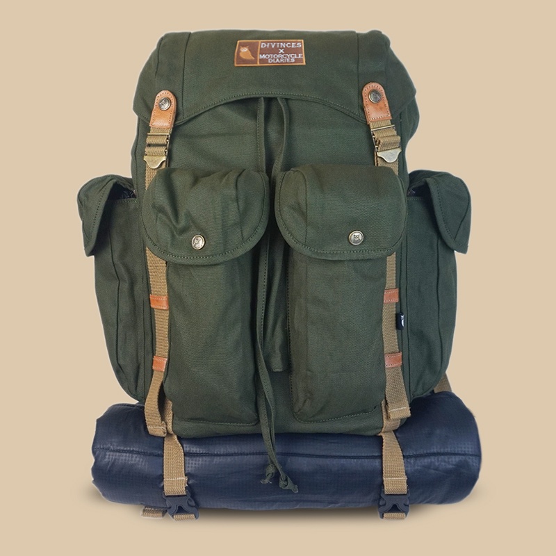 DIVINCES Backpack NGALALANA 2.0 - Tas Ransel Bushcraft Laptop Kanvas BerGARANSI Pria Wanita Kuliah Kerja Sekolah