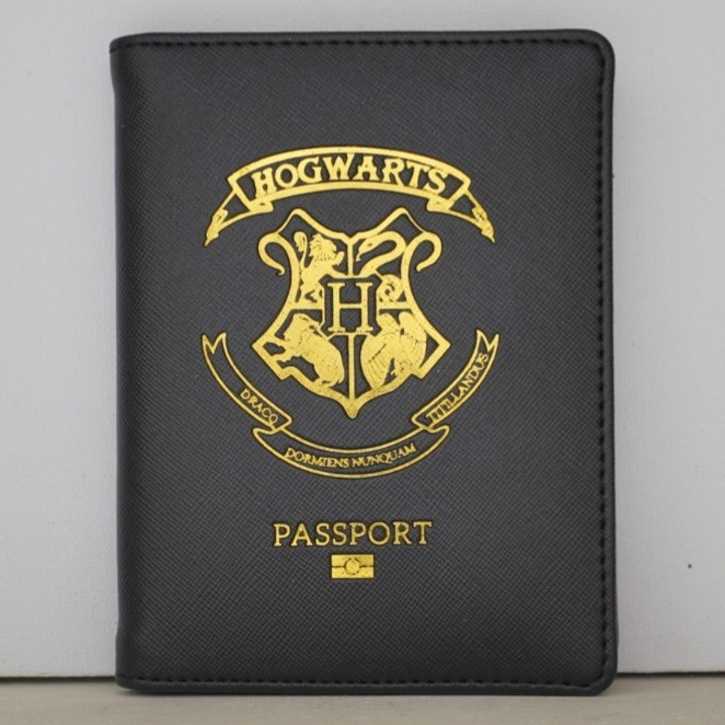 Jual Paspor Cover Harry Potter Hogwarts Passport Case (Black