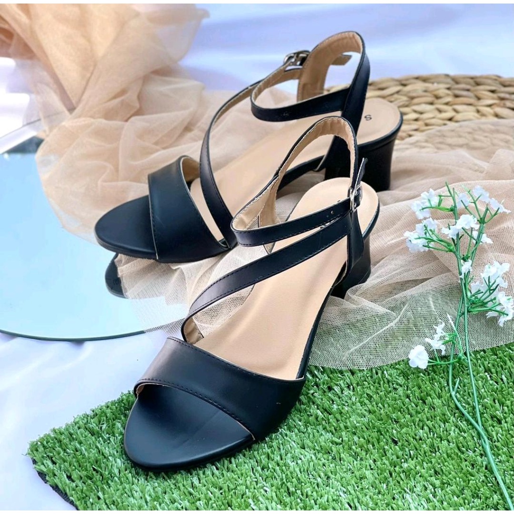 TERLARIS-SANDAL WANITA T HEIGH HEELS 5CM EXLUSIVE IMPORT KOREAN STYLE TRENDY01/SANDAL PESTA WANITA KEREN/SANDAL KONDANGAN WANITA