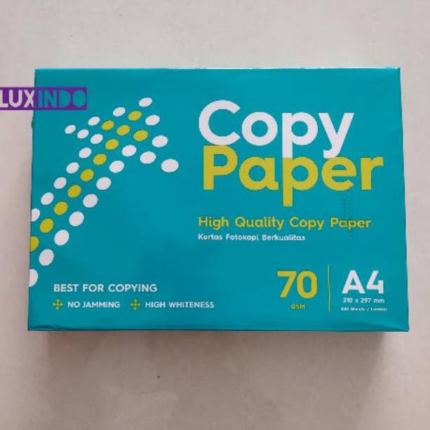 

[PRODUK LIZG0] KHUSUS REGULER - Kertas HVS A4 70gsm Copy Paper / Maxi Brite / PaperOne / PP Lite / Sidu (isi 1 rim) RYJ