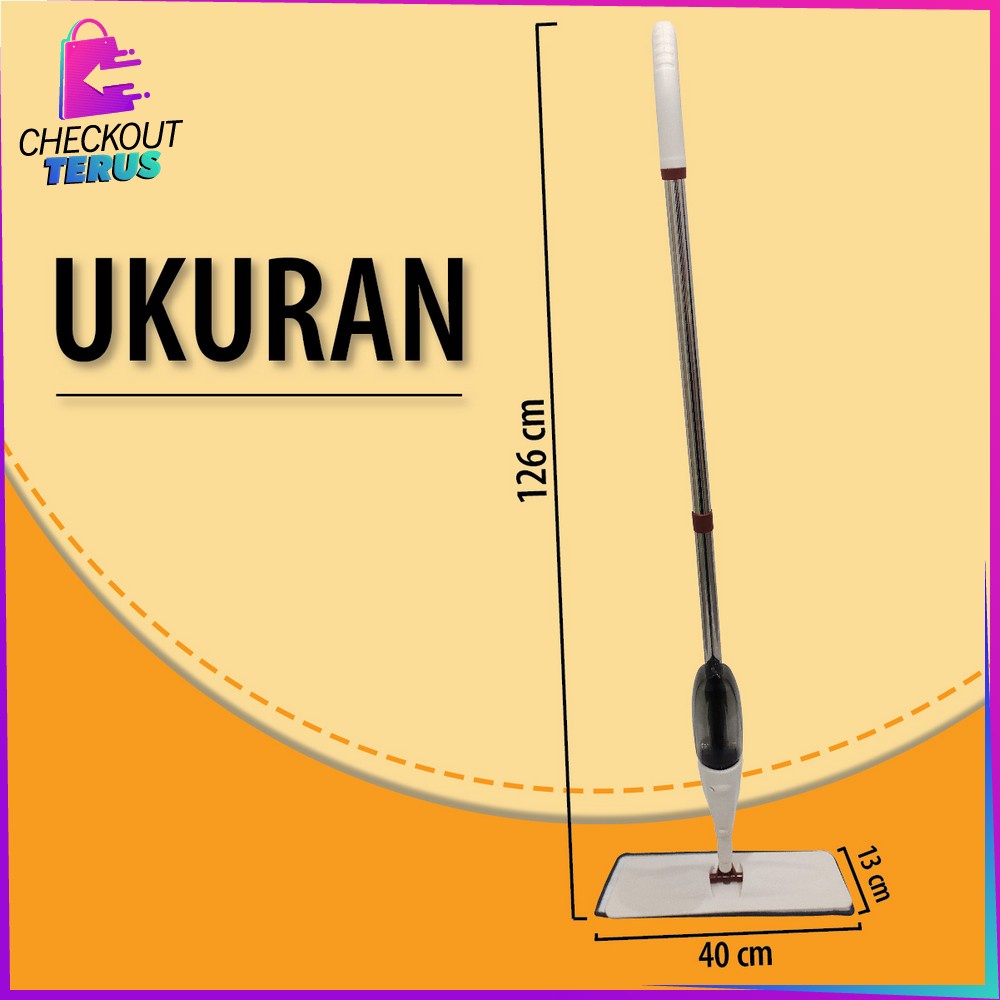 CT C525 Pel Lantai Semprot Otomatis Tanpa Ember Serbaguna Praktis  Alat Pel Lantai Automatic Water Spray Mop