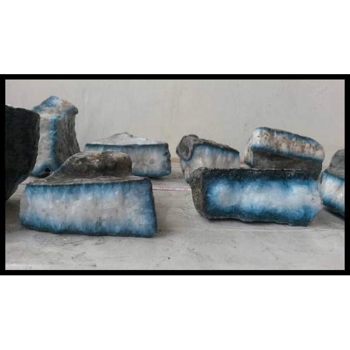 Onsale Batu Bahan Bongkahan Pandan Biru Hiasan Rumah/Aquarium/Cincin