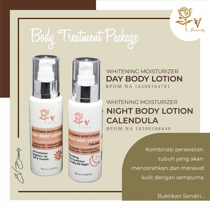 PAKET PEMUTIH BADAN EV BEAUTY. BODY TREATMENT PACKAGE EV BEAUTY