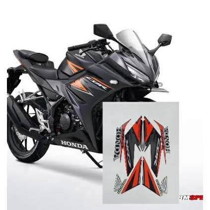 Striping Lis Sticker Honda All new CBR 150 LED 2019 Grey Abu Abu Orange