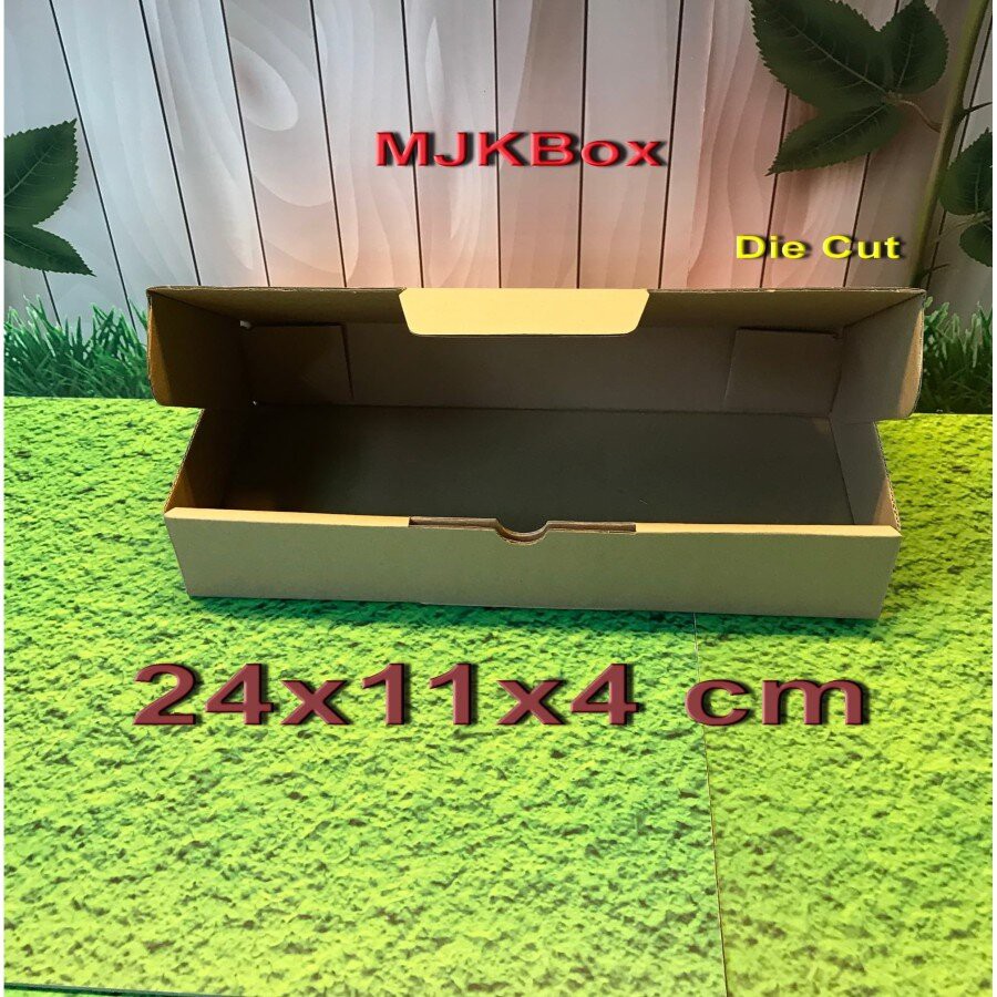 

kotak kardus Uk.24x11x4 cm....Die Cut bisa untuk packing Kurma 500 gr