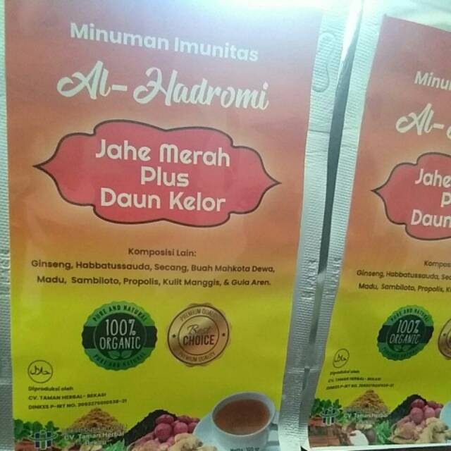 

Minuman Jahe Merah dan Daun Kelor