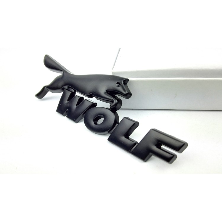 1 x Metal Wolf Logo Car Rear Side Emblem Badge Sticker Decal For Ford Focus