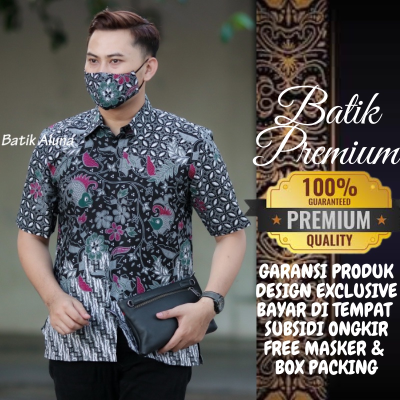 Kemeja Batik Pria Batik Pria Lengan Pendek Batik Solo Pria Lengan Pendek Danar Hadi Original Kondang
