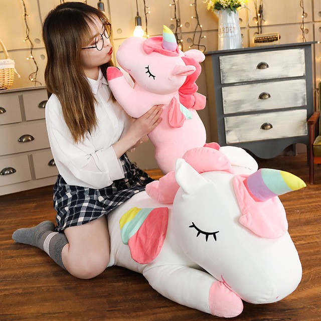 Boneka Unicorn Super Jumbo Bahan Plush