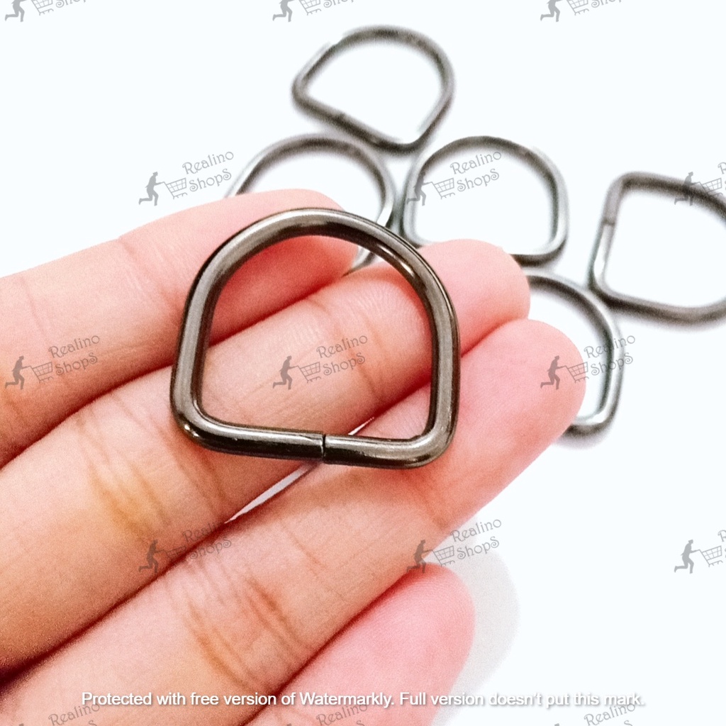 RING D TINGGI - 2CM BLACK NEKEL (KUALITAS B)