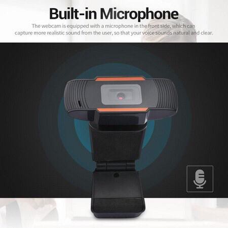 Kamera Webcam USB dengan Microphone / Mic microphone untuk Komputer Laptop PC Skype Zoom video conference - ACC PLUS