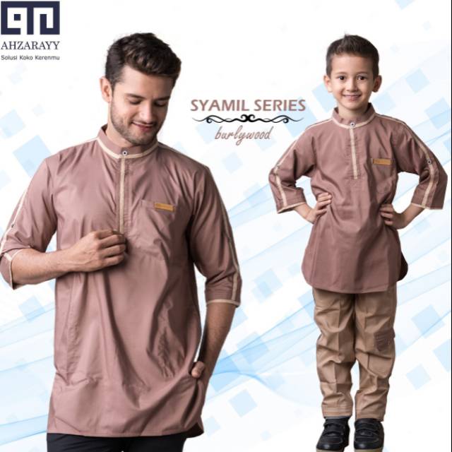 SETELAN KOKO COUPLE ANAK DAN AYAH ORIGUNAL AHZARAYY / KEMKO AHZARAYY / KOKO KEMBAR AHZARAYY