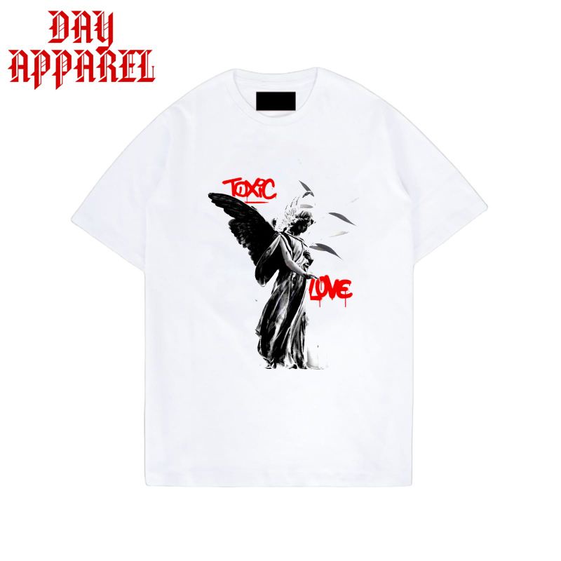 KAOS BAJU TOXIC LOVE - TSHIRT AESTHETIC - KAOS PUTIH PRIA WANITA