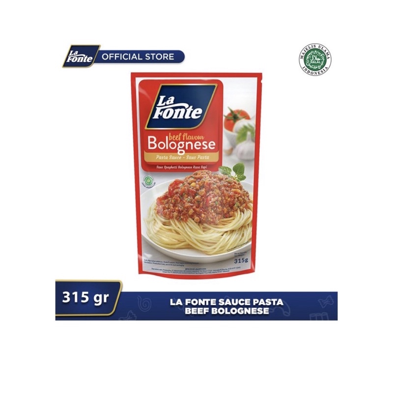 

La Fonte Saus Pasta Beef Bolognese 315 Gram