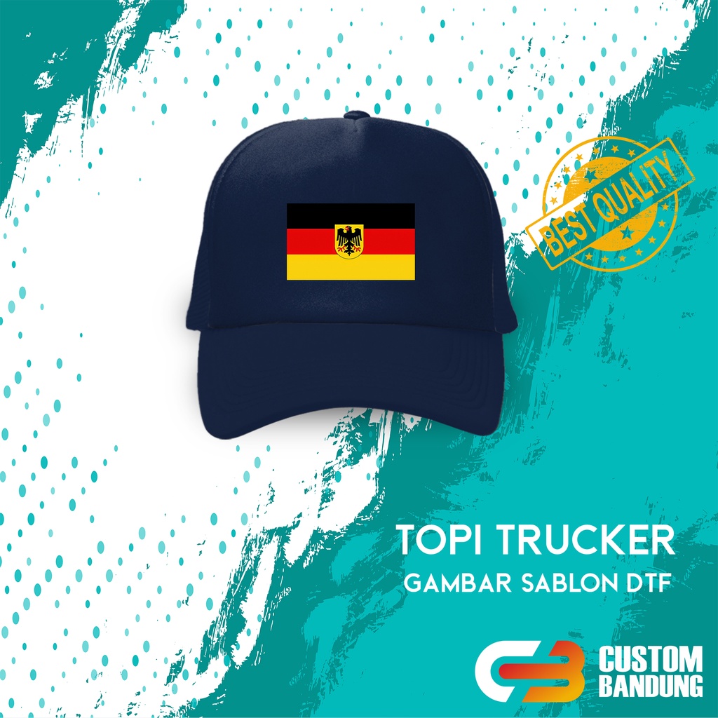 Topi Trucker GBR 2 Topi Jaring GBR Pria Wanita Bisa COD Original High Quality