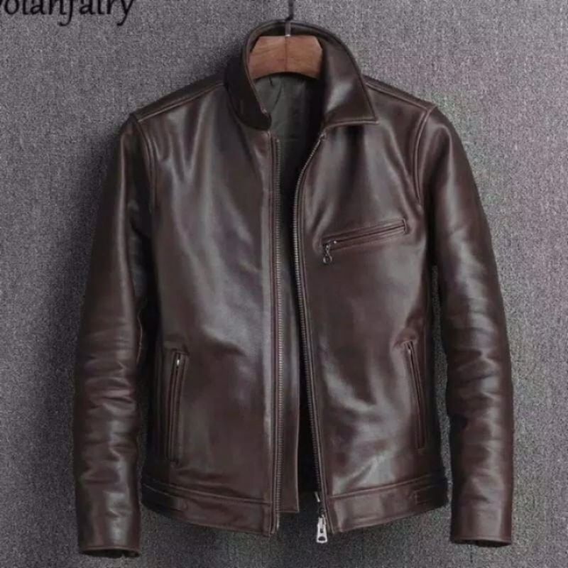 Jaket Kulit Pria Original Elegan 100% Kulit Asli Bisa COD