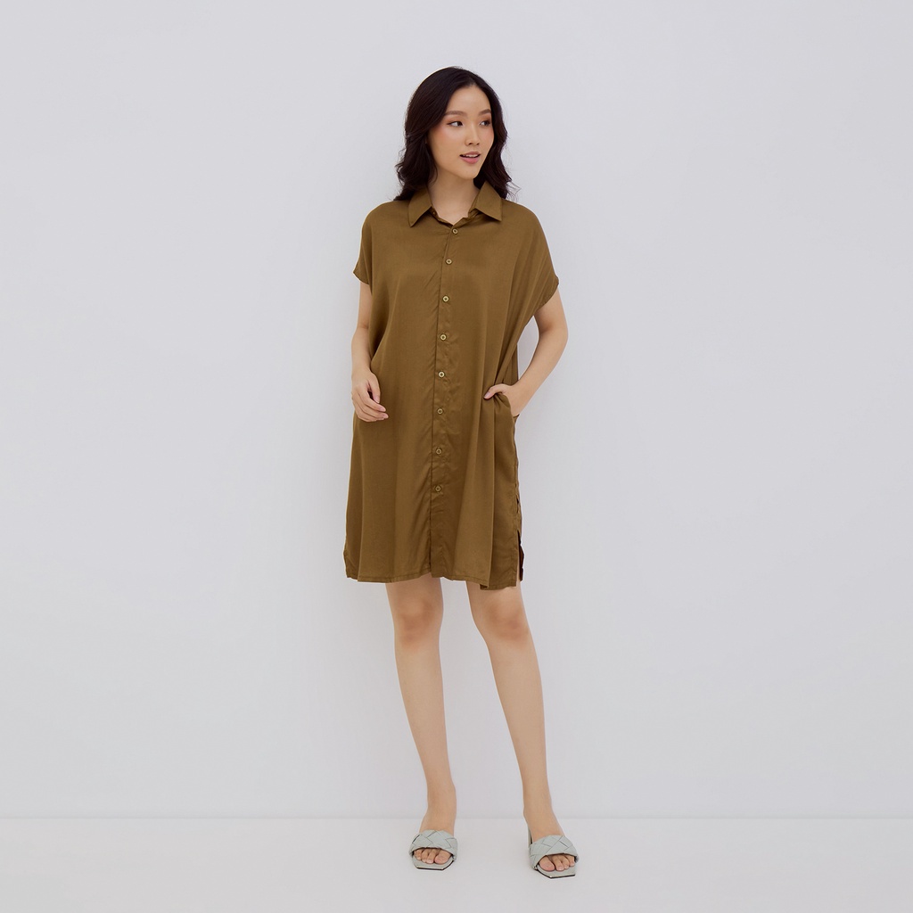 Sundays Attire - PALERMO SHIRT DRESS / Dress Kancing Wanita