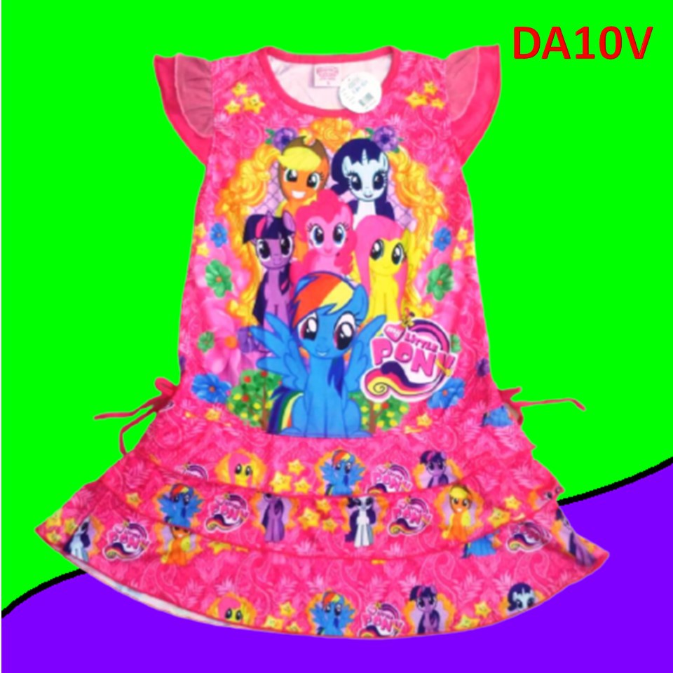 Baju anak perempuan LITTLE PONY Dress DA10V Pakaian Daster Casual