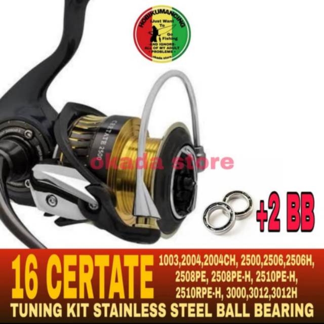 DAIWA 16 CERTATE 1003-3012 TUNING KIT STAINLESS STEEL BALL BEARING 2pcs