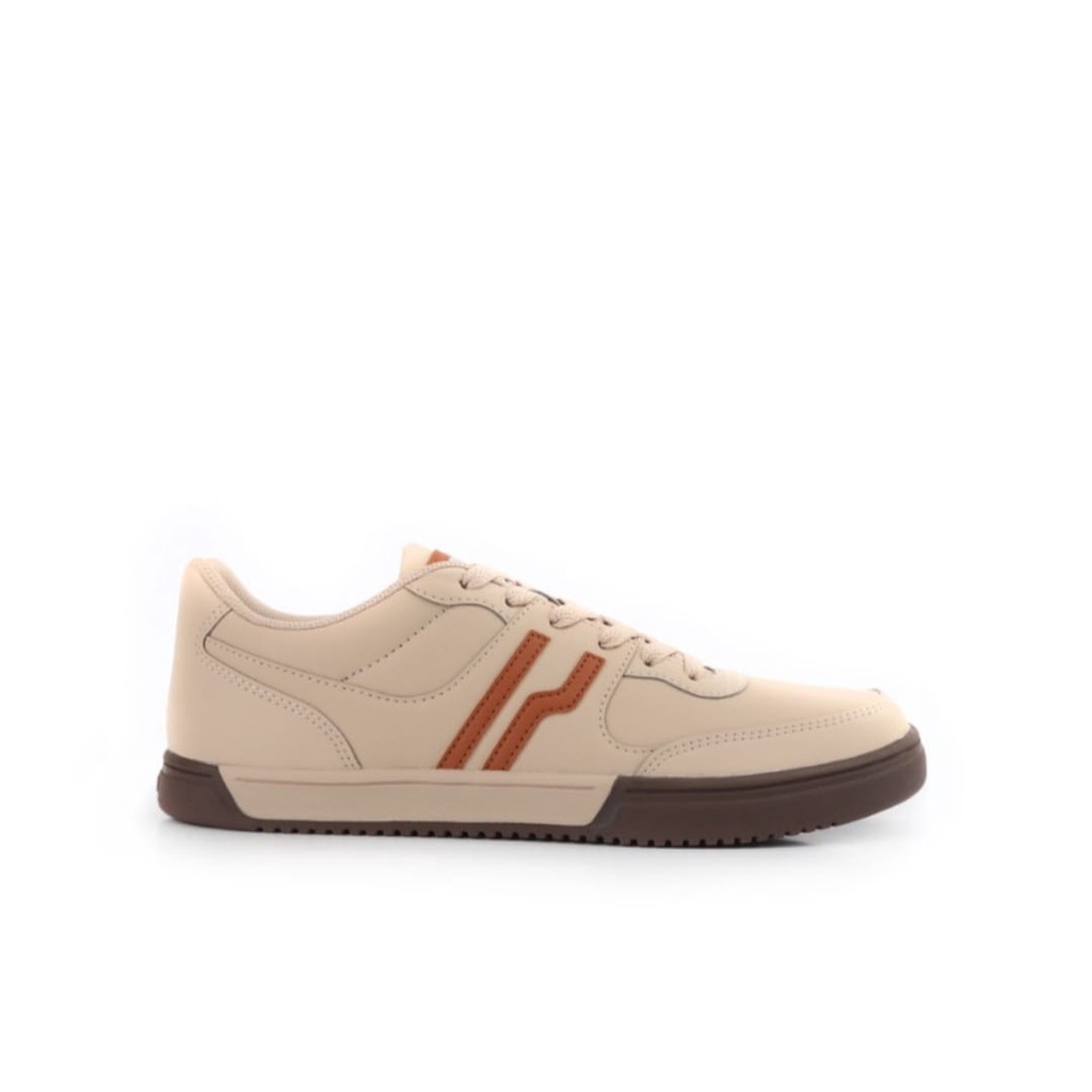 Piero Sepatu Sneakers Pria Route - Sand Brown