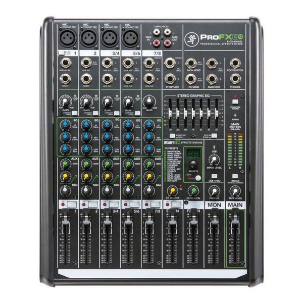 Mackie ProFX8 V2 - Professional FX Mixer with USB Audio Interface