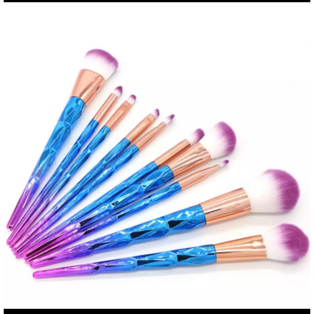 rcsbeauty - 10pcs set kuas makeup set makeup brush kuas eyeshadow kuas blending kuas blushon