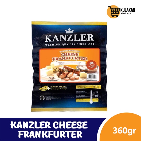 

Kanzler Sosis Cheese Frankfurter 360 Gram