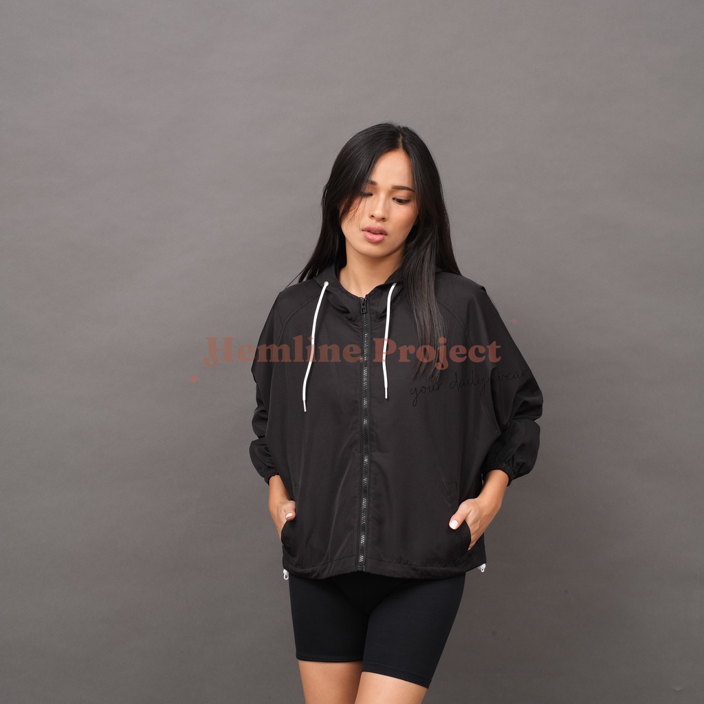 Ganis Oversized Jaket Parasut Hoodie by Hemline Project