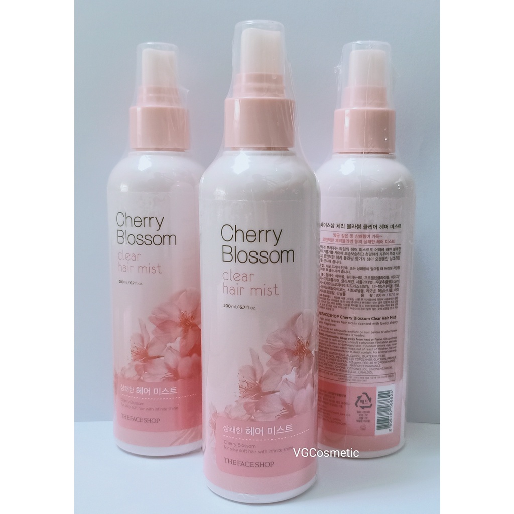 THEFACESHOP - Cherry Blossom Clear Hair Mist 200 ml