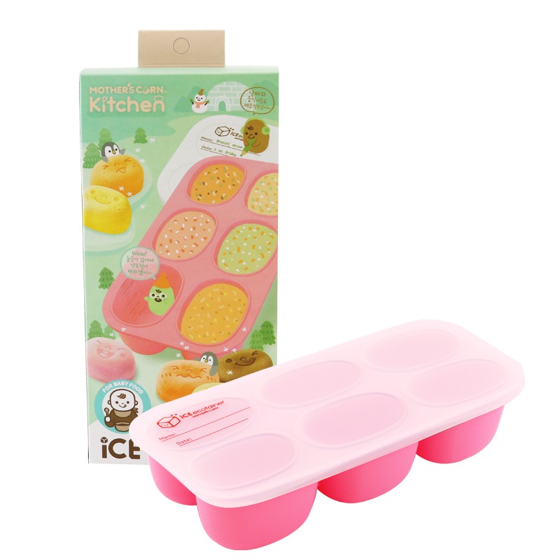 Mother's Corn Kitchen Ice Ecotainer Wadah Es Pink Merah Muda