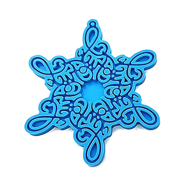 Siy Cetakan Kue / Buah Bentuk Snowflake Natal Bahan Resin