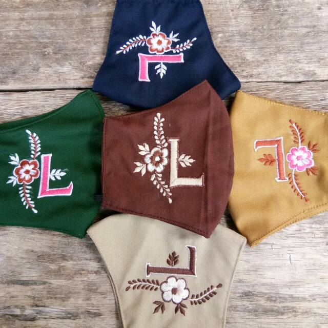 Masker Custom/Masker Inisial/Masker Bordir