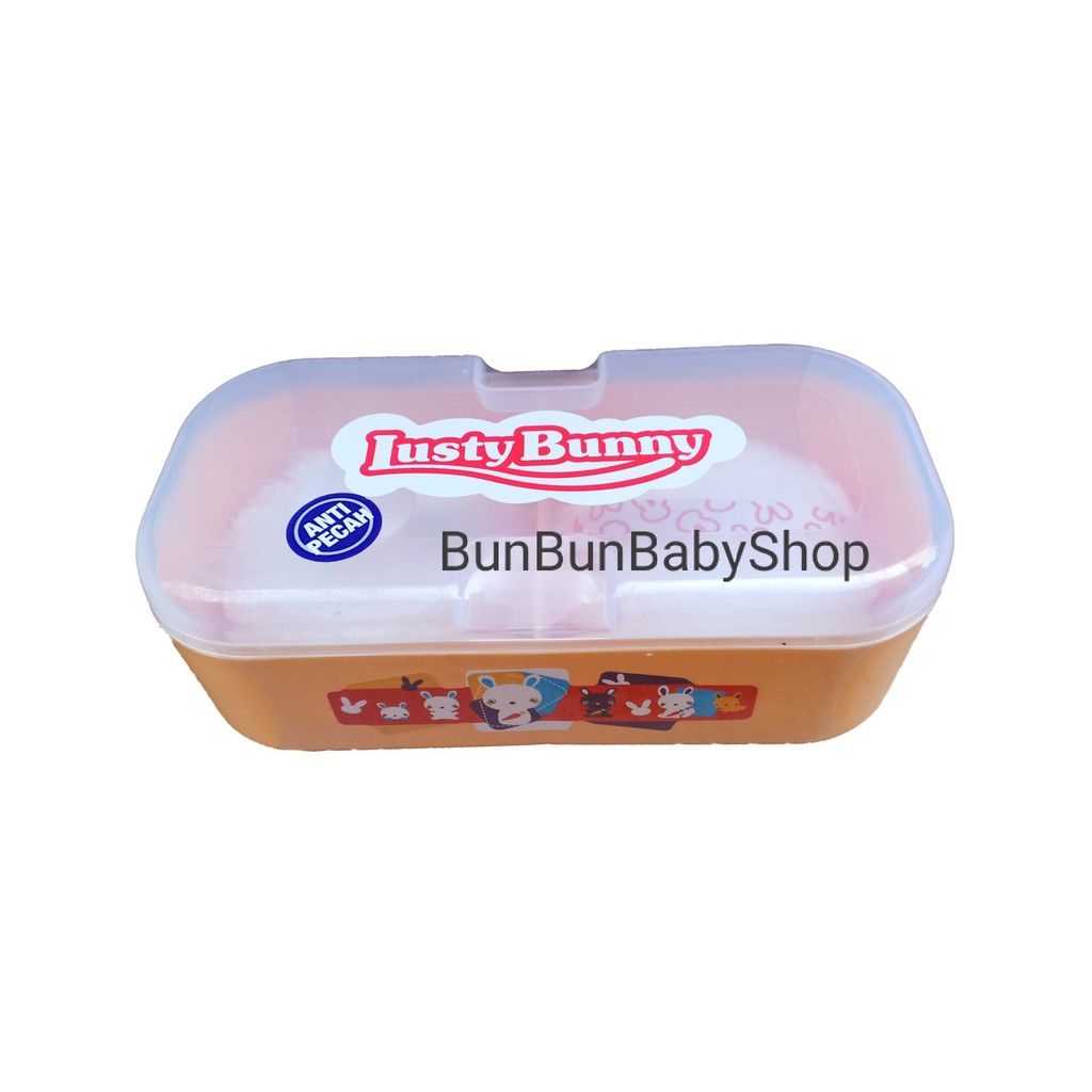 LUSTY BUNNY Tempat Bedak Bayi Tabur Tabor Peralatan Mandi Baby Baru Lahir Newborn Lucu Murah Anak