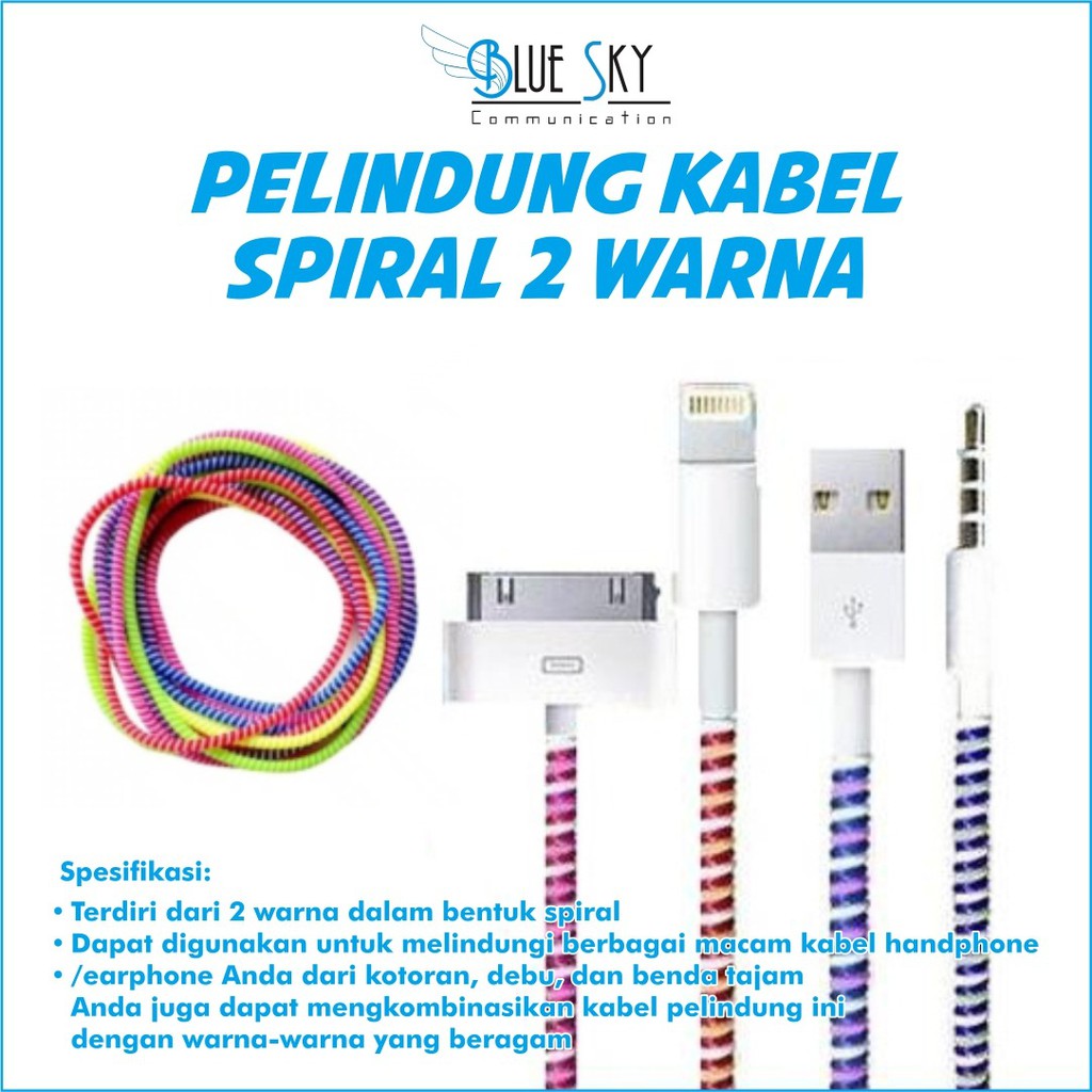 PELINDUNG KABEL SPIRAL DUA WARNA