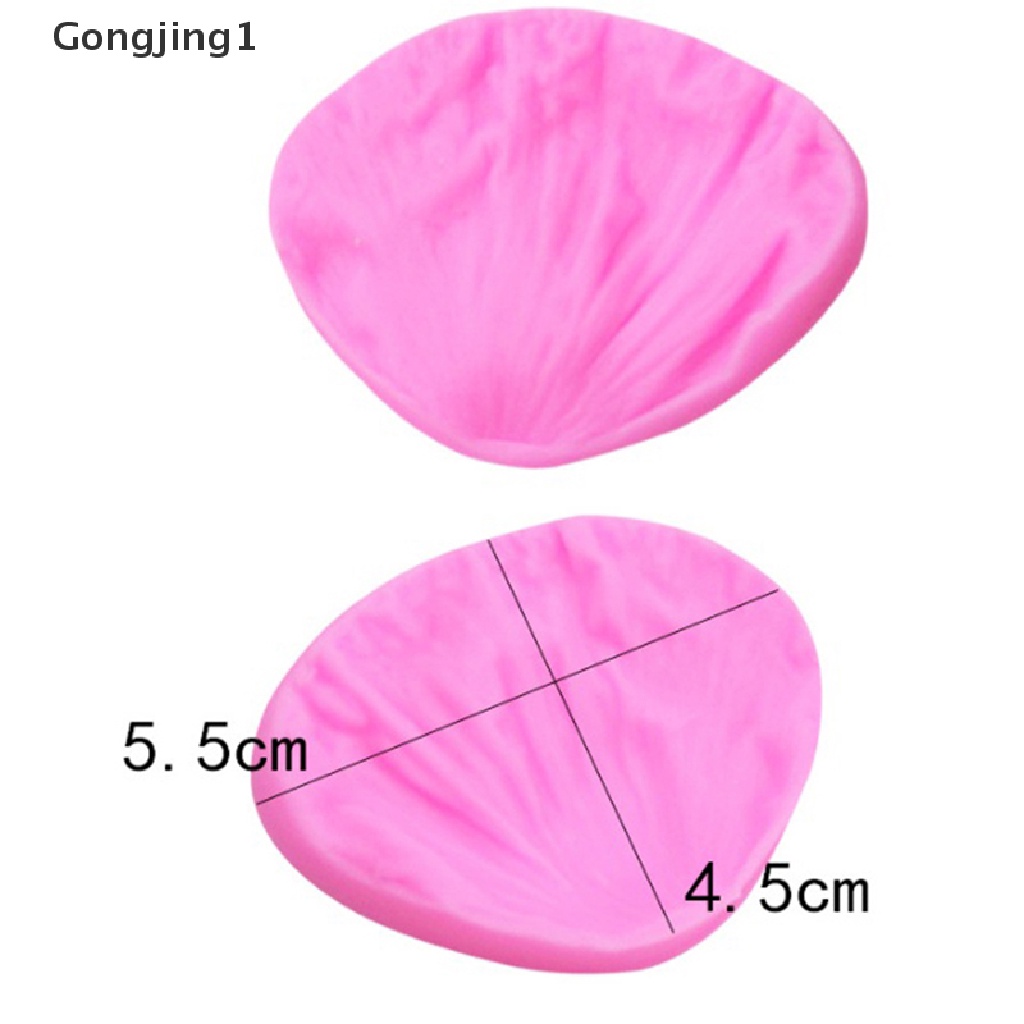 Gongjing1 Cetakan fondant Bentuk Bunga peony Bahan Silikon Untuk Dekorasi Kue DIY