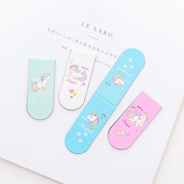 OILA pembatas buku magnet unicorn magnet bookmark (4B3) skl022