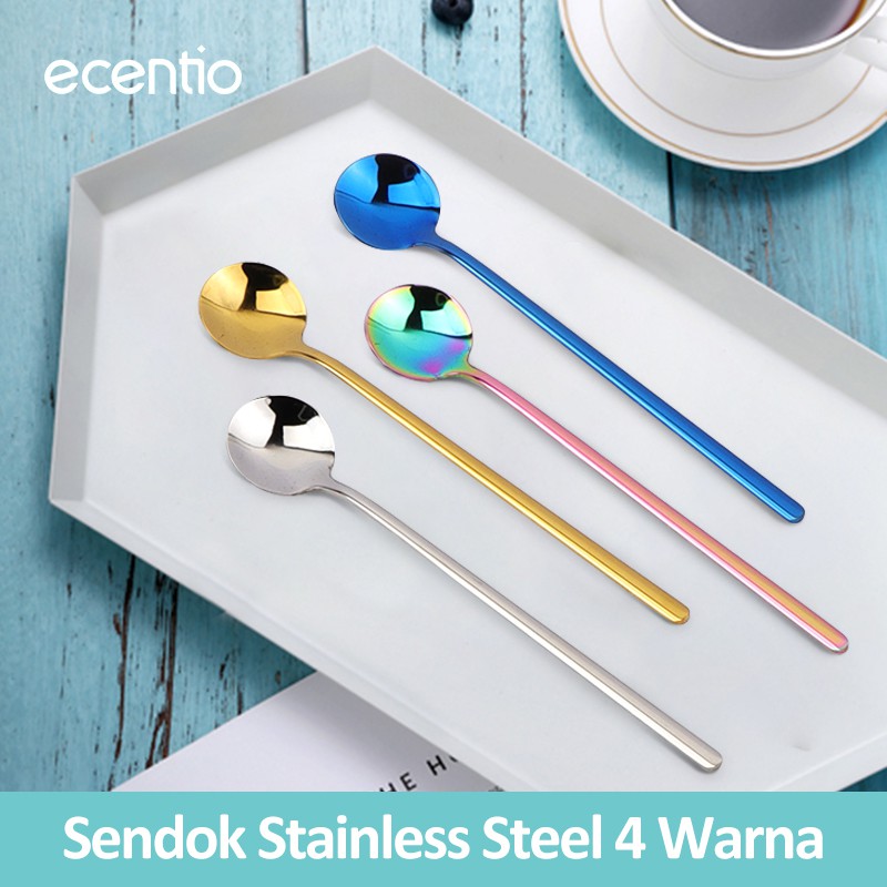 

Ecentio Stainless Steel Metal Mini Coffee Spoon / Sendok Kopi