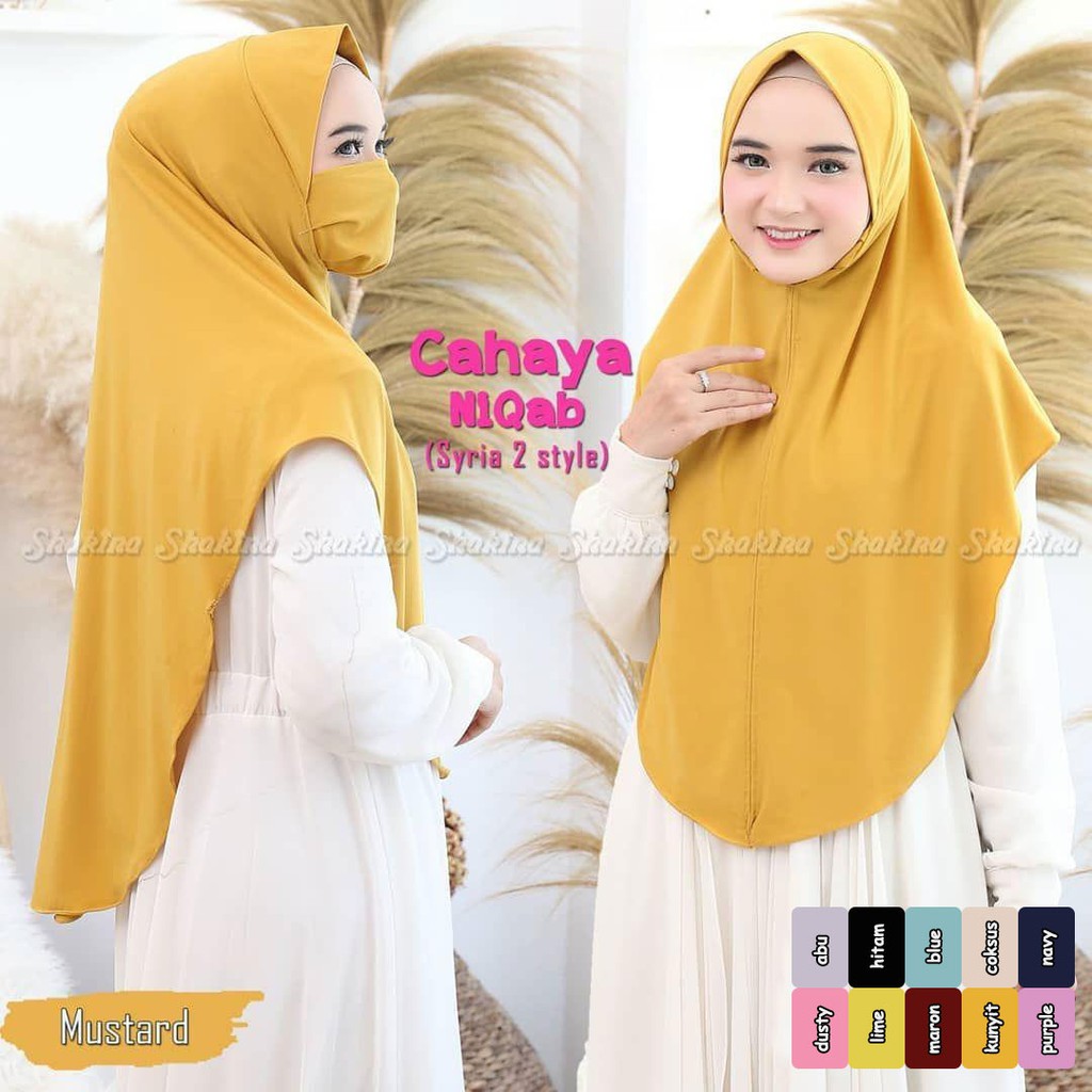 HIJAB MASKER INSTAN ZALINA JILBAB INSTAN NIQAB JILBAB MURAH / CADAR / KERUDUNG CANTIK MURAH